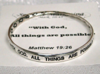 All Things Are Possible Bangle Bracelet